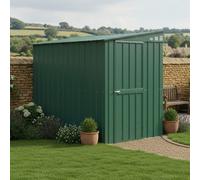 5x8 Globel Lean-to Metal Shed in Green