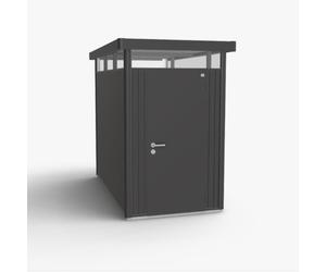 5x9 Biohort HighLine HS Metal Shed - Single Door - Metallic Dark Grey