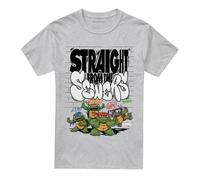 (5XL, Athletic Heather) TMNT Unisex Adult Mutant Mayhem Straight From The Sewers Heather T-Shirt