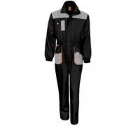 (5XL, Black / Grey / Orange) Result Unisex Work-Guard Lite Workwear Coverall (Breathable And Windproof) (Pack of 2)