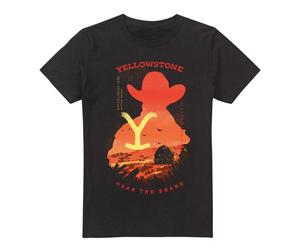 (5XL, Black) Yellowstone Mens Wear the Brand Sunset Silhouette T-Shirt