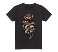 (5XL, Black) Yellowstone Unisex Adult Beth Dutton Snake Rose T-Shirt