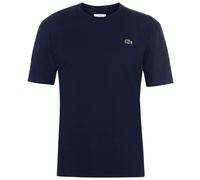 (5XL, Navy) Lacoste Mens Logo Premium Cotton T-Shirt