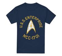 (5XL, Navy) Star Trek Mens Collegiate T-Shirt