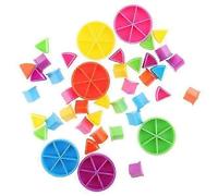 5xPack of 42 Pieces Trivial Pursuit Game Pieces Pie Wedges for Math Fractions