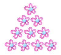 5xUnique Spacer Bead Clear Flower Loose Bracelets Necklace Making Craft Crystal Arcylic Ornament Jewelry Flower Shape Loose Spacer