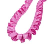 5Yard 2.5CM Wide Lace Trim Ribbon Fold Webbing Doll Dress Sleeve Neckline DIY Handmade Garment Accessories for DIY Crafts Decoration(Rose-Pink)