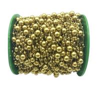 5yards 8mm Round Pearl Beads Chain Garland Flowers Acrylic Beads for Wedding Decoration DIY Jewelry Accessories