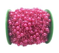 5yards 8mm Round Pearl Beads Chain Garland Flowers Acrylic Beads for Wedding Decoration DIY Jewelry Accessories