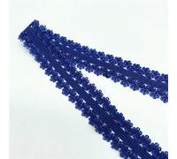 5yards/Lot 20mm Lace Elastic Ribbon Fold Over Spandex Elastic Band for Sewing Lace Trim Waist Band Garment Accessory-NavyBlue-2yards