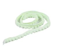 5Yards Tiny Pom Ball Fringe Trim Lace 5mm Pompoms Ribbon for DIY Craft Curtain Cloth Sewing Accessory for DIY Crafts Decoration(21 Light Green)