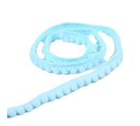5Yards Tiny Pom Ball Fringe Trim Lace 5mm Pompoms Ribbon for DIY Craft Curtain Cloth Sewing Accessory for DIY Crafts Decoration(35 Sky Blue)