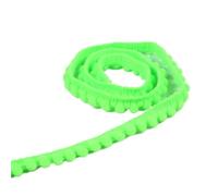 5Yards Tiny Pom Ball Fringe Trim Lace 5mm Pompoms Ribbon for DIY Craft Curtain Cloth Sewing Accessory for DIY Crafts Decoration(28 Fluorescent Green)