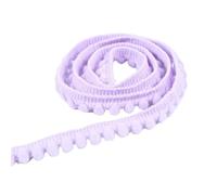 5Yards Tiny Pom Ball Fringe Trim Lace 5mm Pompoms Ribbon for DIY Craft Curtain Cloth Sewing Accessory for DIY Crafts Decoration(18 Light Purple)