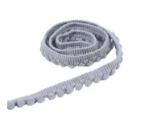 5Yards Tiny Pom Ball Fringe Trim Lace 5mm Pompoms Ribbon for DIY Craft Curtain Cloth Sewing Accessory for DIY Crafts Decoration(29 Light Gray)