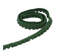 5Yards Tiny Pom Ball Fringe Trim Lace 5mm Pompoms Ribbon for DIY Craft Curtain Cloth Sewing Accessory for DIY Crafts Decoration(Deep Green)