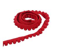 5Yards Tiny Pom Ball Fringe Trim Lace 5mm Pompoms Ribbon for DIY Craft Curtain Cloth Sewing Accessory for DIY Crafts Decoration(16 Wine red)