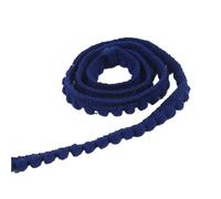 5Yards Tiny Pom Ball Fringe Trim Lace 5mm Pompoms Ribbon for DIY Craft Curtain Cloth Sewing Accessory for DIY Crafts Decoration(24 Dark Blue)