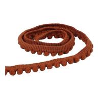 5Yards Tiny Pom Ball Fringe Trim Lace 5mm Pompoms Ribbon for DIY Craft Curtain Cloth Sewing Accessory for DIY Crafts Decoration(33 Light Coffee)