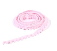 5Yards Tiny Pom Ball Fringe Trim Lace 5mm Pompoms Ribbon for DIY Craft Curtain Cloth Sewing Accessory for DIY Crafts Decoration(10 Light Pink)
