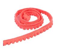 5Yards Tiny Pom Ball Fringe Trim Lace 5mm Pompoms Ribbon for DIY Craft Curtain Cloth Sewing Accessory for DIY Crafts Decoration(13 Watermelon red)
