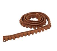 5Yards Tiny Pom Ball Fringe Trim Lace 5mm Pompoms Ribbon for DIY Craft Curtain Cloth Sewing Accessory for DIY Crafts Decoration(32 Khaki)
