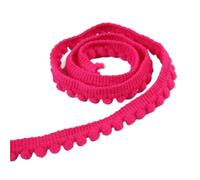 5Yards Tiny Pom Ball Fringe Trim Lace 5mm Pompoms Ribbon for DIY Craft Curtain Cloth Sewing Accessory for DIY Crafts Decoration(14 Rose)
