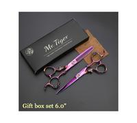 (6.0 CT box-FSDL)Japanese Hair Scissors 5.5 6.0 Professional Hairdressing Scissors Thinning Barber Scissors