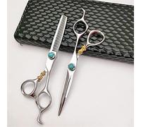 6.0 Inch Japan 440c Tiger Shaped Hair Cutting Shears Set - Salon Quality Scissors