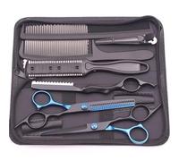 6.0'' Professional Hair Scissors Cutting Shears Thinning Hairdressing Haircut Razor Comb Set Salon Barber Home Hairdressing Scissor(Color 20)