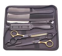 6.0'' Professional Hair Scissors Cutting Shears Thinning Hairdressing Haircut Razor Comb Set Salon Barber Home for Hair and Beard(Color 16)