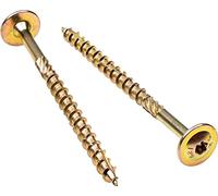 6.0 x 120mm Wood Screws Timber TORX Wafer Head for Decking Sleeper Railway Long Connector (4 PCS)