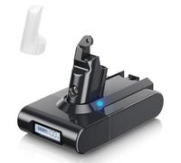 6.0Ah 21.6V Replacement Battery for Dyson V6, LED Digital Display, Longer Runtime, Compatible with V6 Animal Absolute SV03 SV04 SV05 SV06 SV07 SV09 DC58 DC59 DC61 DC62 DC72 DC74