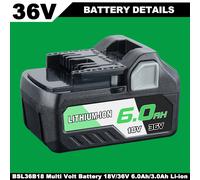 HiKOKI BSL36A18 18/36V Li-ion 5.0/2.5Ah Multi Voltage Battery HIKBSL36A18