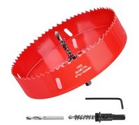 6-1/2 Inch / 165mm Hole Saw for Wood, Plastic Board, Ceiling,Drywall, and Metal Sheet - HSS Bi-Metal Hole Cutter with Pilot Drill Bit