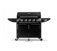 6+1 Gas Burner Grill BBQ Barbecue Side Burner Storage Garden
