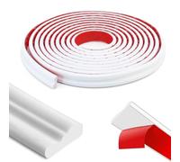 6.1 m x 40 mm strips self-adhesive wall decoration, peel and stick TPE wall strips, self-adhesive, white trim, wall strip, DIY home decoration on the mirror frame of the cabinet door