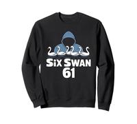 6 1 Six Swan Meme Funny Six Swan Parody Meme Six One Meme Sweatshirt