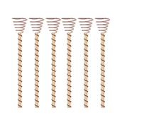 6/10 Pcs Electroculture Copper Gardening Antenna, Copper Garden Plant Stakes, Pure Coppers Rods for Garden, Electro Culture Gardening Coppers Coils Wire Tools for Plants Fruits (6PCS-43cm)