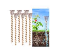 6/10 Pcs Electroculture Copper Gardening Antenna, Copper Garden Plant Stakes, Pure Coppers Rods for Garden, Electro Culture Gardening Coppers Coils Wire Tools for Plants Fruits (6PCS-30cm)