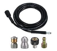 6/10M Steel Wire Braid Pressure Washer Hose, Quick Connect and Release Water Hose Tube, High Pressure Car Washer Hose Compatible with K2 K3 K4 K5 (6 M)
