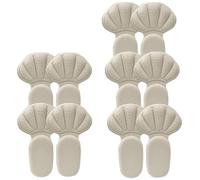 6/10pcs Heel Stickers Sneakers Protector Feet Pads Size Reducer Non-Slip Shoe Insoles T-Shaped Pad Grips for Shoes Too Big(Skin,10pcs)