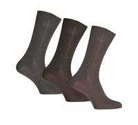 (6-11 UK, Shades of Brown) Simply Essentials Mens Super Soft Bamboo Socks (Pack Of 3)