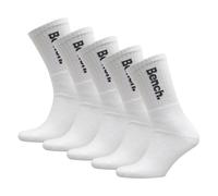 (6-11, White) Bench - 5 Pairs Mens Crew Cotton Socks - Sport Breathable Comfort Socks
