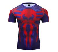 (6, 110) Marvel character Spider-Man pattern printed children's T-shirt, quick-drying, breathable, loose and casual children's clothing