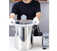 6/ 12/ 20/ 21/ 35/ 51/ 72/ 75/ 100L Stainless Steel Vacuum Degassing Chamber, for Resin Casting/ Degassing Silicones/Epoxies/Wood Stabilization, Liquid Defoaming Machine for Laboratory ( Size : 75L/20