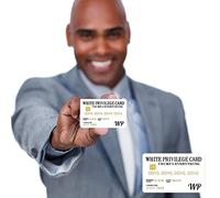 6/12/20/40PCS White Privilege Card Trumps Everything Credit Card Sets, Wallet Insert Card Romantic Card Business Gifts for Men Women (20PCS-Card)