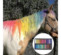 6/12/24/36 Color Non-Toxic Horse Hair Chalk Temporary Dye Styling Kit for Kids & Adults 36pcs