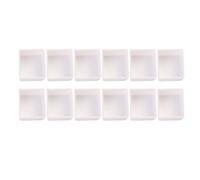 6/12/24/48pcs Empty Full/Half Pan Plastic Watercolor Paint Grid Half Pans, White Painting Half Pans, Empty Watercolour Plastic(Half Pan 2ml 12pcs)