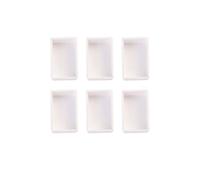 6/12/24/48pcs Empty Full/Half Pan Plastic Watercolor Paint Grid Half Pans, White Painting Half Pans, Empty Watercolour Plastic(Full Pan 3.2ml 6pcs)